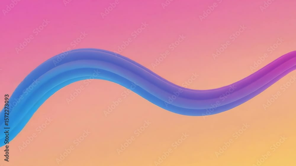 Poster a vibrant gradient wave creates a smooth and modern abstract background