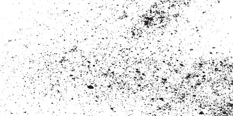 Random ink splatter texture with scattered black spray spots. Grunge artistic background design for creative prints and overlays.  halftone dot texture vector. Distressed vintage dotted overlay with 