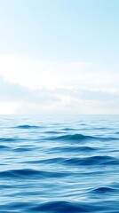 Fototapeta premium Serenity of the open ocean, calming and peaceful water ripples, minimal