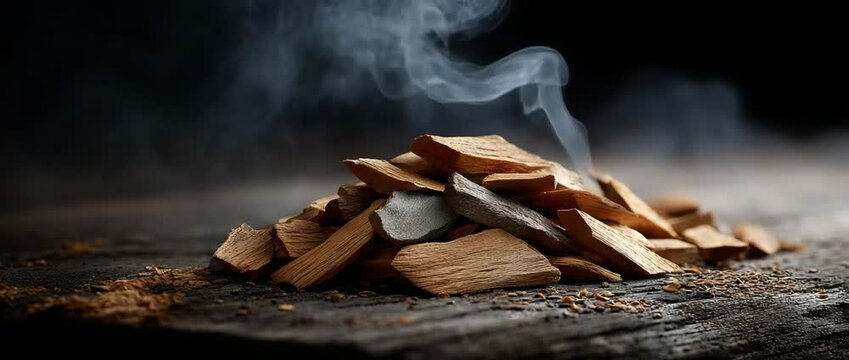 Aromatic sandalwood chips.