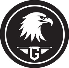 Guardian Spirit: Majestic Eagle Head Emblem for Strength and Vision