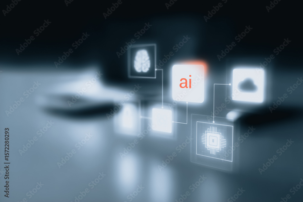 Aufkleber ai interface and innovation: a cutting-edge user interface comes to life, a testament to technologic