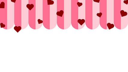 pink background with hearts