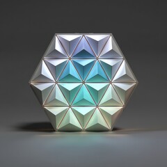 LED panel with 3D geometric lights forming intricate shapes, creating a mesmerizing design.