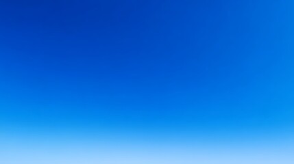 Clear blue sky, vivid azure tone, minimal and serene in daylight