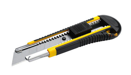 Utility knife photo isolated on transparent background