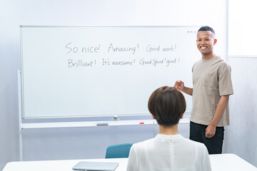 english conversation, lesson, school, instructor, student, class, english, classroom,...