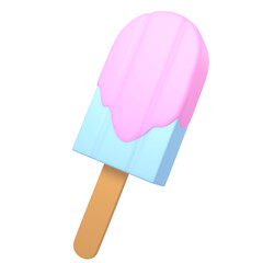 ice cream isolated on white