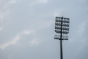 Cricket stadium flood lights poles at Delhi, India, Cricket Stadium Lights