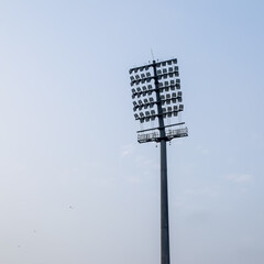 Cricket stadium flood lights poles at Delhi, India, Cricket Stadium Lights