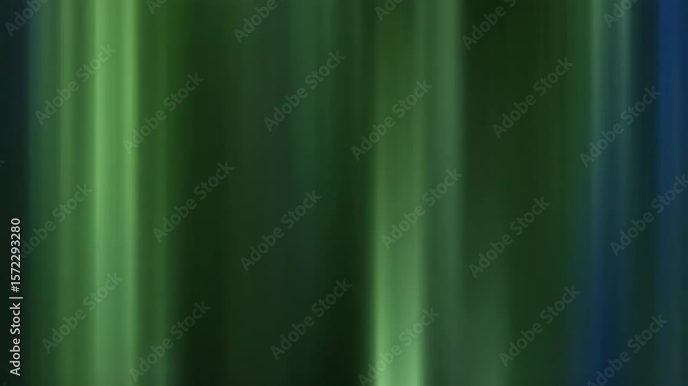 Poster abstract blurred background with green and blue vertical lines creates a sense of motion and depth