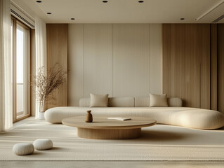 modern living room, Contemporary living room with lively artistic ambiance.