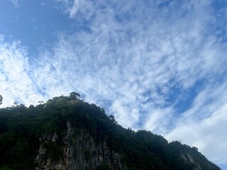time lapse clouds over the mountains