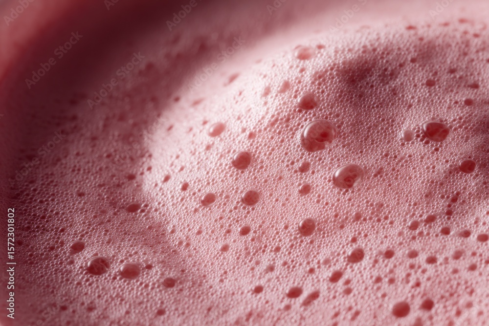 Poster pink foam creating soft bubbly texture background