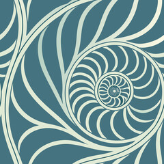 Abstract Spiral Seamless Pattern Background Design