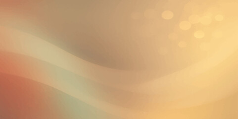 Elegant golden brown soft gradient background with abstract silky flowing curve design