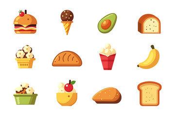food icons set