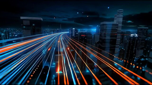 Fiber optic cables bring internet to cities. - Powered by Adobe