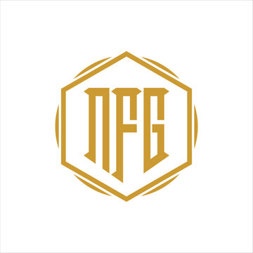 NFG three letter logo design template
