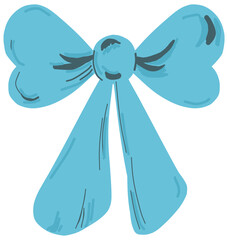 Blue bow