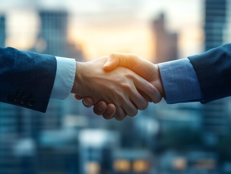 selective focus handshake after signing disarmament agreement