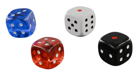 dice on white background