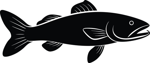 vector illustration of a fish
