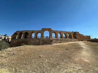 The hippodrome at the ancient city of Gerasa, now Jerash, Jordan