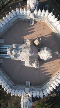 Aerial view of 72 Jinalaya, Mandvi 4k video for reel content.