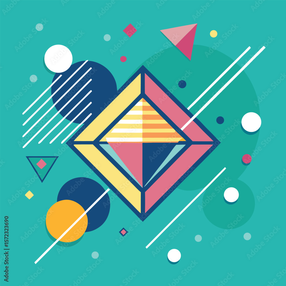 Poster abstract simple geometric vector seamless pattern with gold line texture on white background. light 