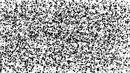 Black Splatter Dot Texture on White Background – High Contrast Grunge Pattern