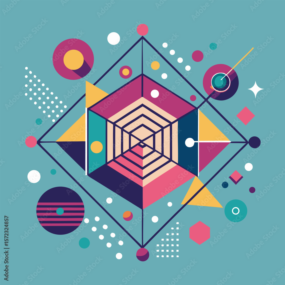 Poster abstract simple geometric vector seamless pattern with gold line texture on white background. light 