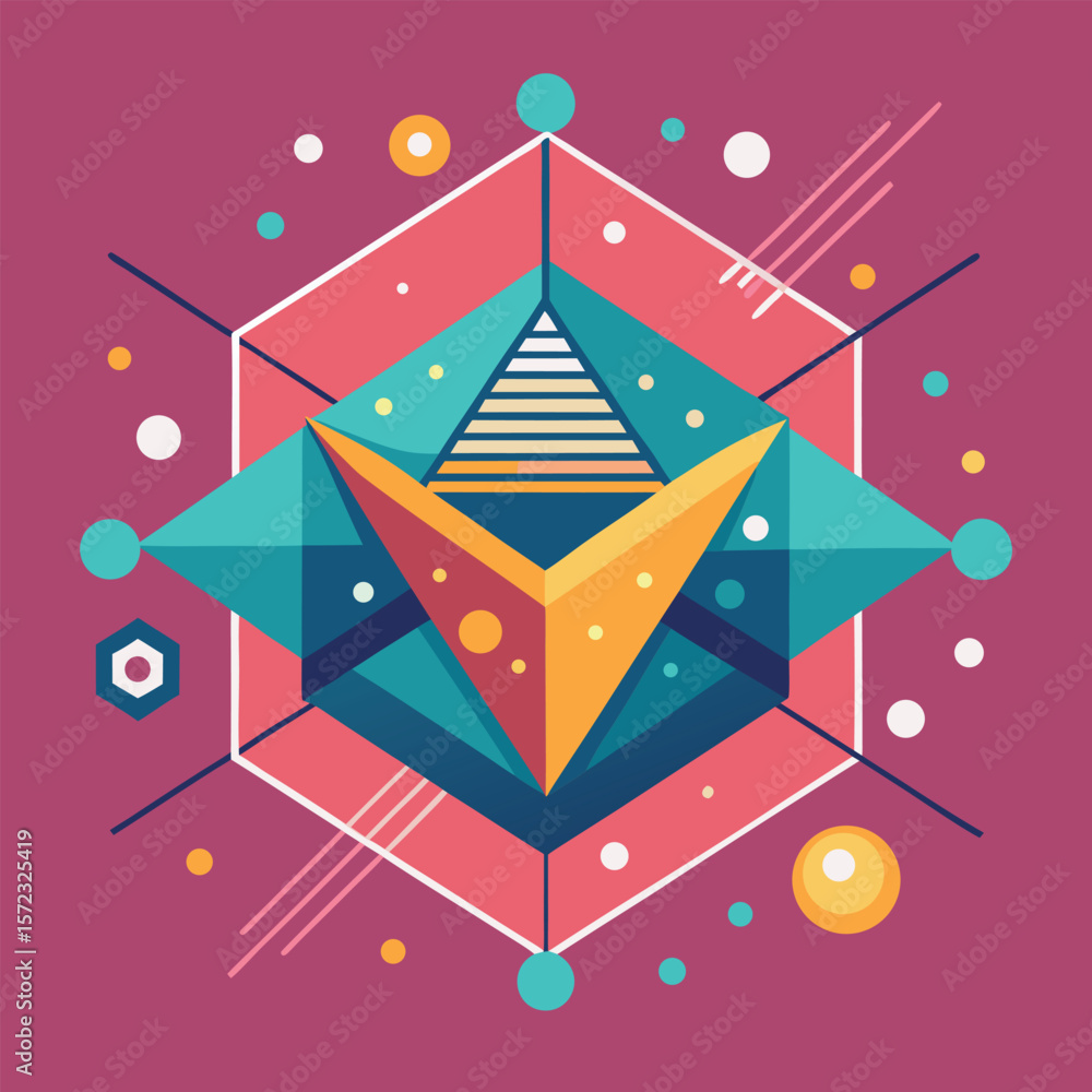 Poster abstract simple geometric vector seamless pattern with gold line texture on white background. light 