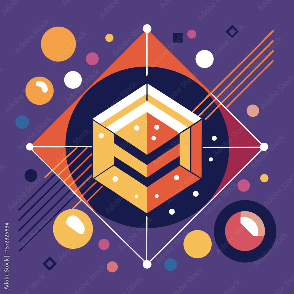 Poster abstract simple geometric vector seamless pattern with gold line texture on white background. light 