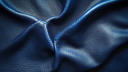 Naklejka premium Luxurious Deep Blue Leather Texture.