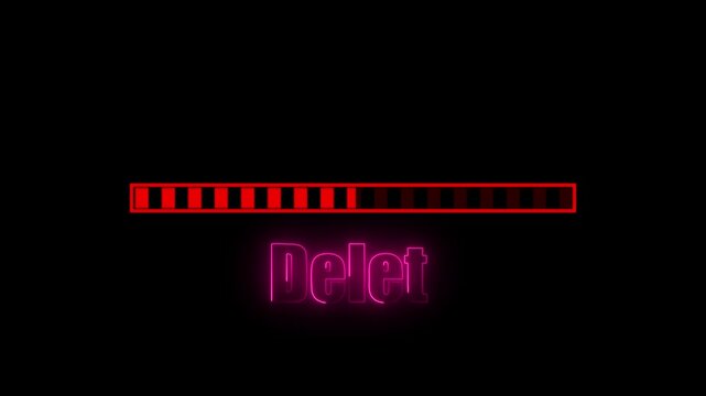 screen Loading bar downloading bar loading screen progress animation,0-100%Progress bar with loading bar animation for loading or downloading data on black background.