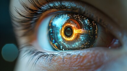 A bionic eye with zoom-in and night vision capabilities 