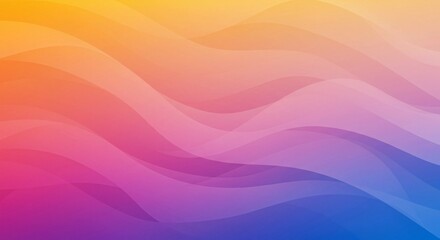 Obraz premium Abstract colorful background with smooth wavy lines creating a dynamic gradient effect
