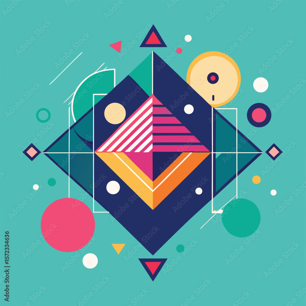 Poster abstract simple geometric vector seamless pattern with gold line texture on white background. light 