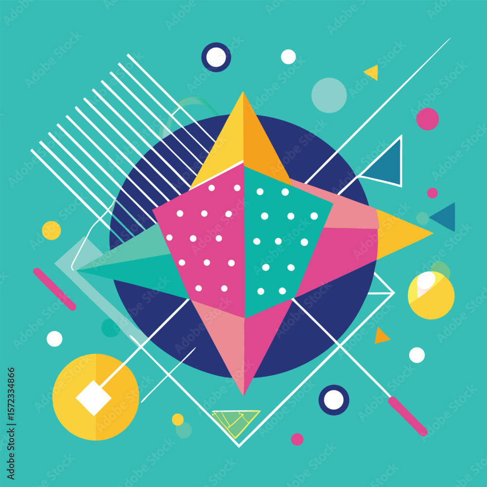 Poster abstract simple geometric vector seamless pattern with gold line texture on white background. light 