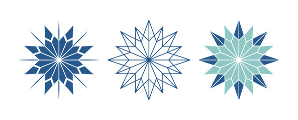 Geometric Islamic Ornament for decoration greeting card or interior. Vector Illustration.