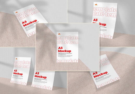 A3 Paper Size Mockup