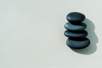 Smooth pebble texture in natural tones, styled for calm and minimalist visuals