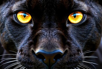 Black Panther Eyes Background Wild
