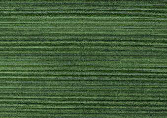 Green textured carpet made of fine thread material for office buildings and hotels.