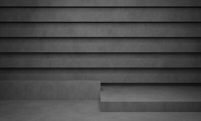 3D concrete wall background. Cement room background