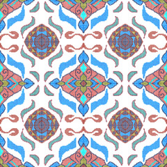 ลายผ้า ลายพิกเซล ลายไร้รอยต่อ Fabric pattern, pixel pattern, seamless pattern