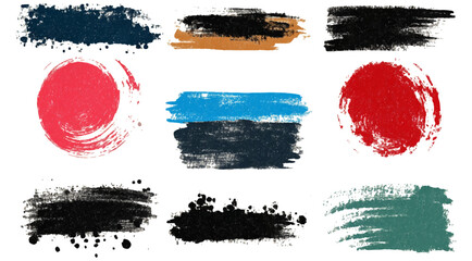 pastel hand drawn artistic graphic elements, grungy shapes set. Textured stripes, scribbles, lines collection.