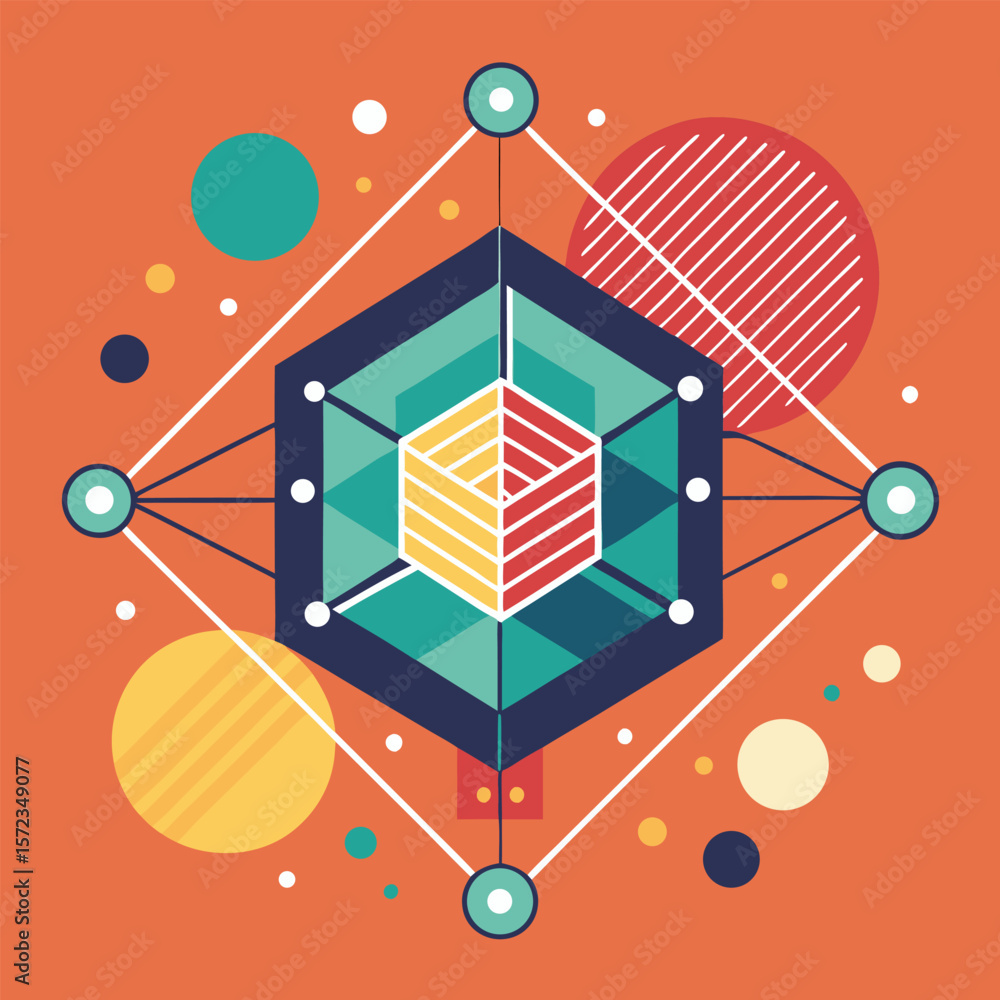 Poster abstract simple geometric vector seamless pattern with gold line texture on white background. light 