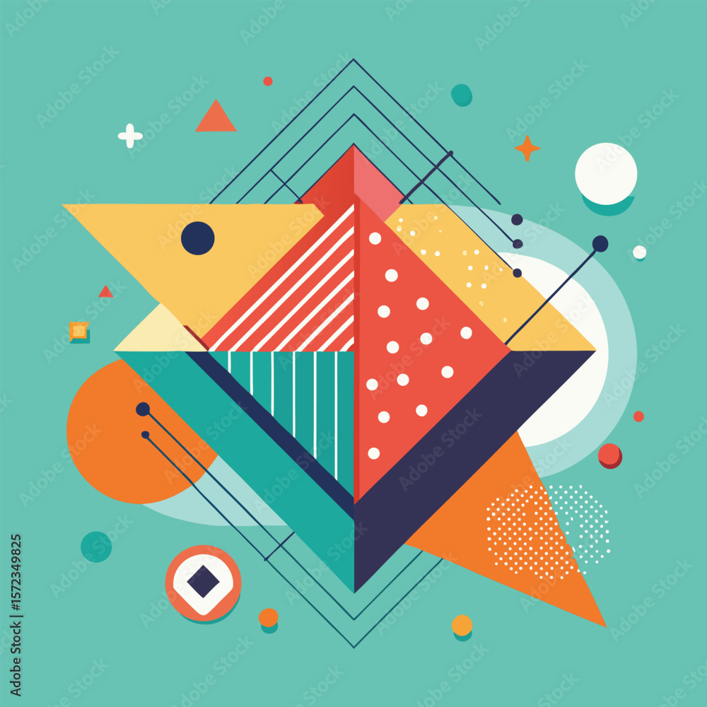 Poster abstract simple geometric vector seamless pattern with gold line texture on white background. light 